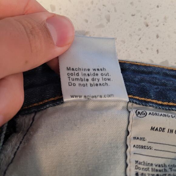 Adriano Goldschmied Jeans Womens 26 Piper Slouchy Slim Crop Stitch Selvedge Pant - Picture 13 of 14